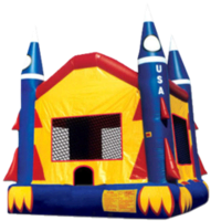 Priority 1 Party Rental Rocket Bounce House