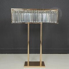 Elegant Rectangle Gold Acrylic Center Pieces