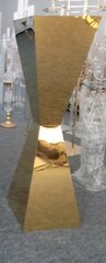 Gold Stainless Steel Plinths Flower Stand