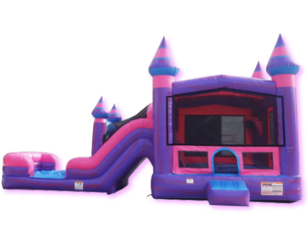 Pink Castle with Dry Slide Pink Castle with Dry Slide