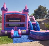 New! Pink Palace Water Slide Combo
