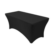 8 Foot Black Spandex Tablecloth