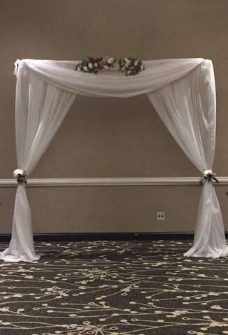 9ft. x10ft. White Sheer Pipe And Drape Kit 9ft. x10ft. White Sheer Pipe And Drape Kit