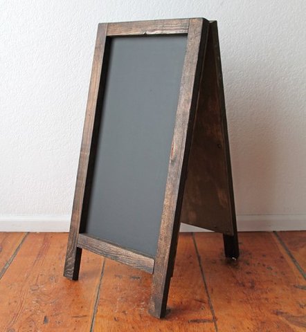 Rustic Chalkboard Easel