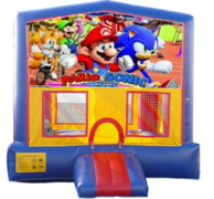 Mario and Sonic Bounce House