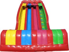 30' Triple Lane Wet Slide 30' Triple Lane Wet Slide