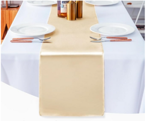 Champagne Satin Runner
