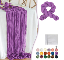 Purple Cheesecloth Runner