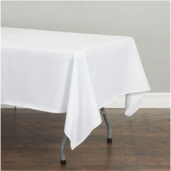 White Rectangle Linen