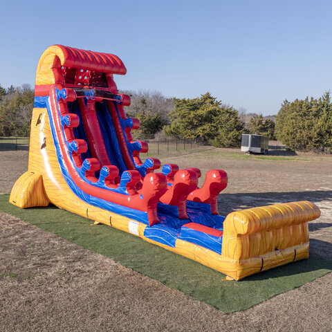 20 Foot Single Lane Lava Falls Water Slide (Wet or Dry) 20 Foot Single Lane Lava Falls Water Slide (Wet or Dry)