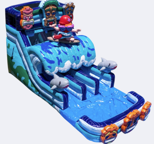 16 Foot Tiki Tovi Dual Lane Slide (Wet or Dry) 16 Foot Tiki Tovi Dual Lane Slide (Wet or Dry)
