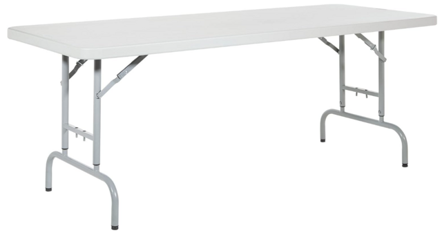 6 foot White Banquet Tables with black tablecloths on request 6 foot White Banquet Tables with black tablecloths on request