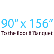 8' Banquet Table to The Floor 8' Banquet Table to The Floor