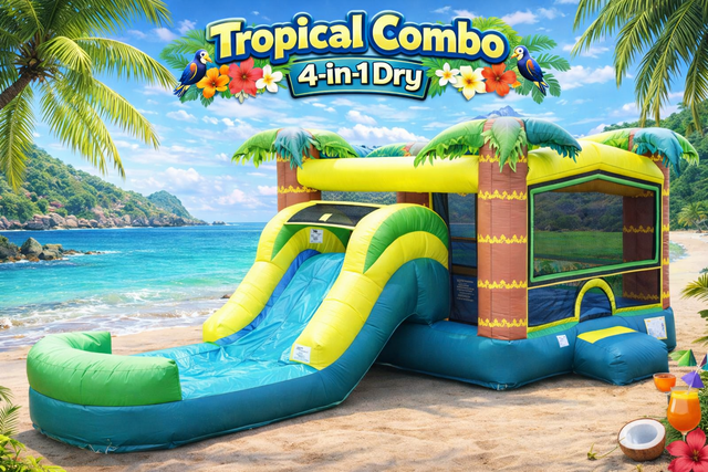 Tropical Combo 4 in 1 Bouncer dry Tropical Combo 4 in 1 Bouncer dry