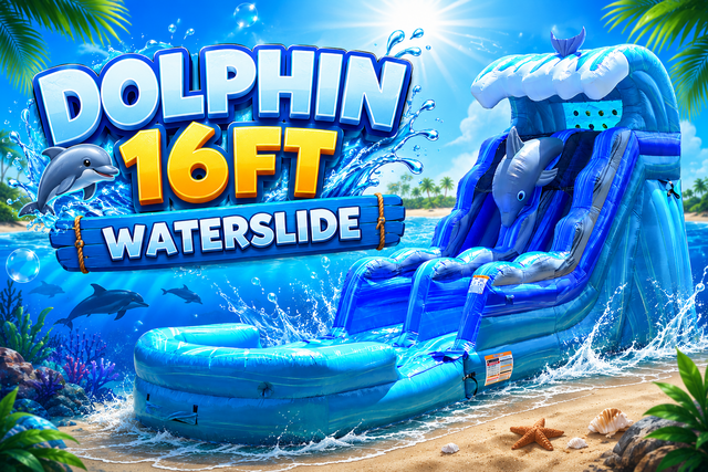 Dolphin 16ft Waterslide Dolphin 16ft Waterslide