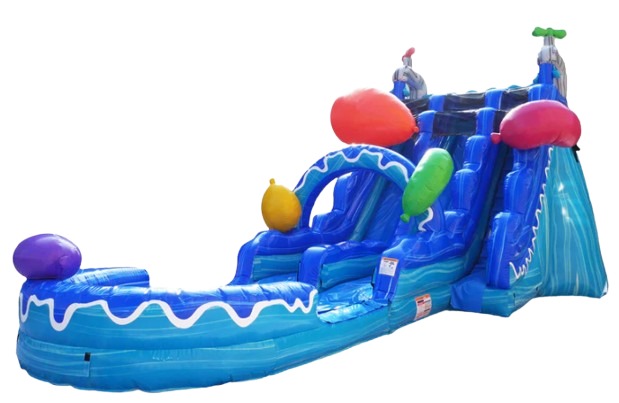 Water Balloons 22Ft Dual Lane Waterslide Water Balloons 22Ft Dual Lane Waterslide