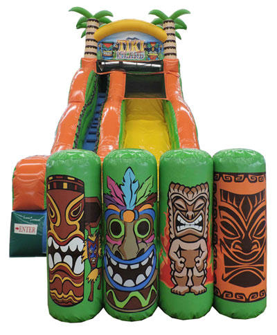 Tiki Island Water Slide Front View