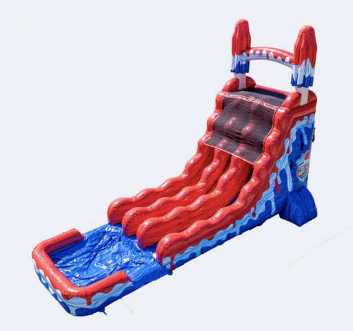 Bomb Pop Drop — 20' Double Lane Wet or Dry Slide Bomb Pop Drop — 20' Double Lane Wet or Dry Slide