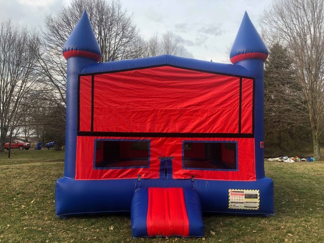 Blue and Red Castle Bounce House Blue and Red Castle Bounce House