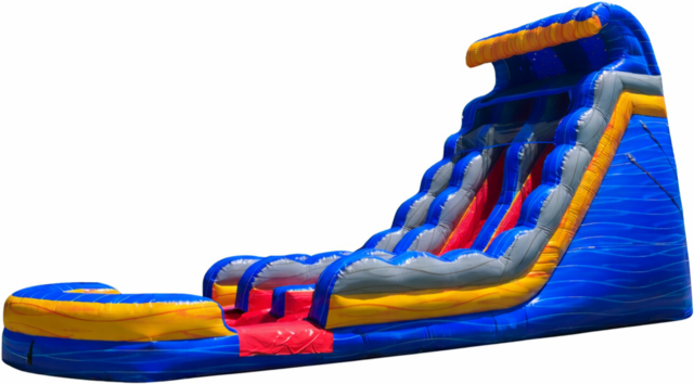 22ft Double Lane Fireblast Wave Slide 22ft Double Lane Fireblast Wave Slide