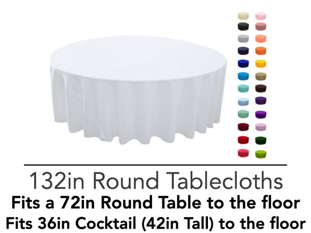 Polyester 132in Round Polyester 132in Round
