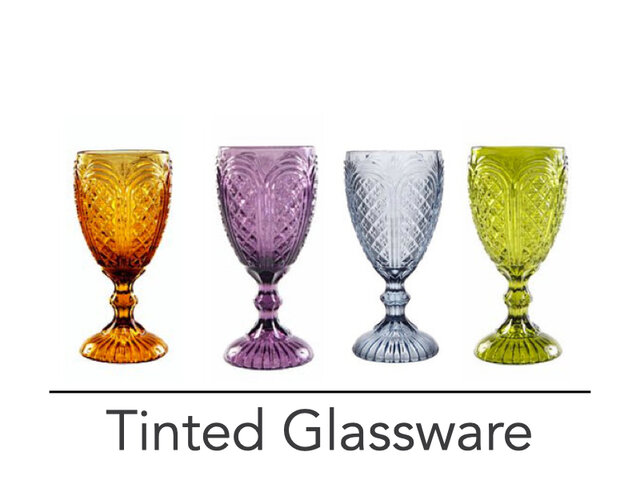Tinted Glassware Tinted Glassware