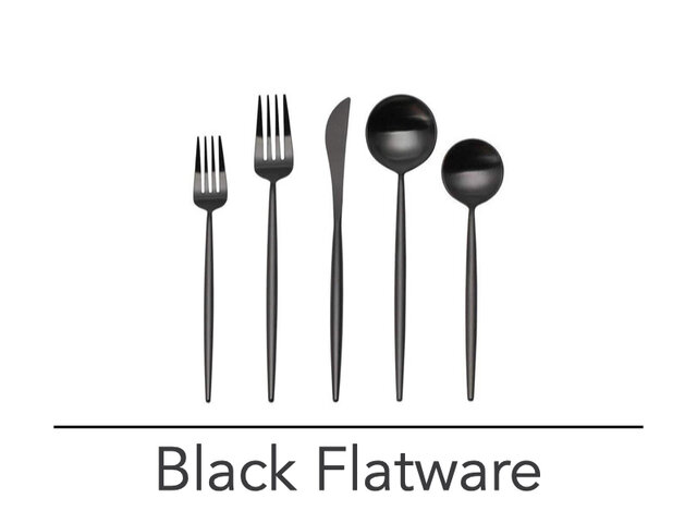 Black Flatware Black Flatware