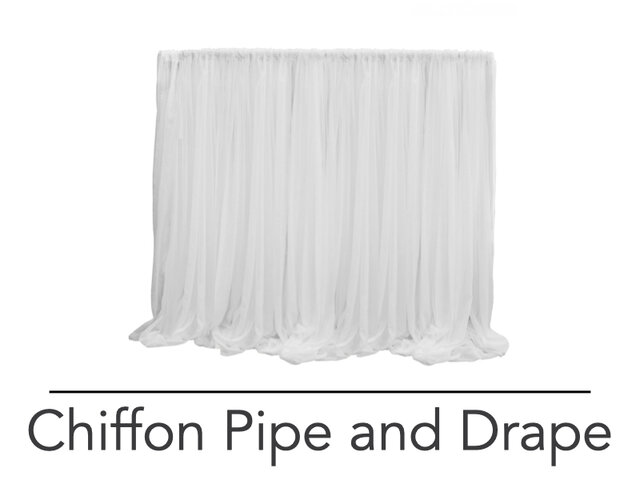 Pipe and Drape - Chiffon Pipe and Drape - Chiffon