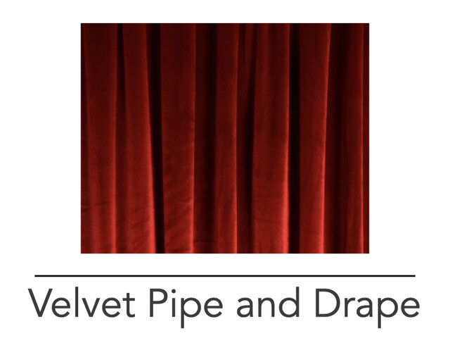 Pipe and Drape - Velvet Pipe and Drape - Velvet