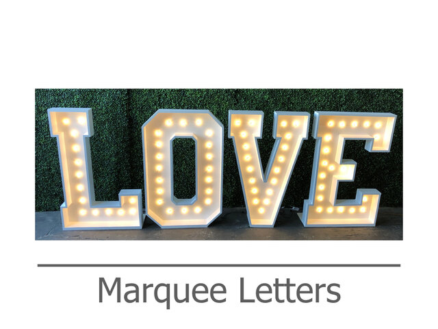 Marquee letters Marquee letters