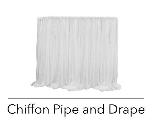 Pipe and Drape - Chiffon Pipe and Drape - Chiffon