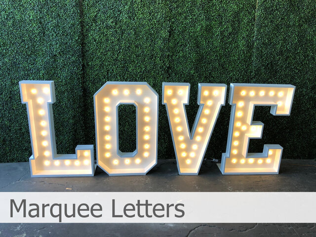 Marquee letters Marquee letters