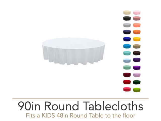 90in Round Tablecloths 90in Round Tablecloths