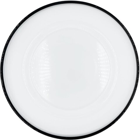 Black Band Charger Plate (Glass)