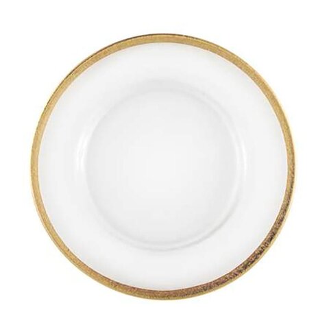 Gold Band Charger Plate (Glass)