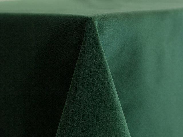Linen - Emerald Velvet 120in Round Tablecloth