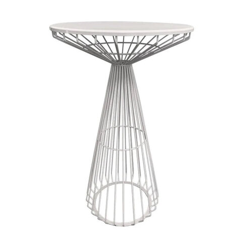 White Wire Cocktail Table