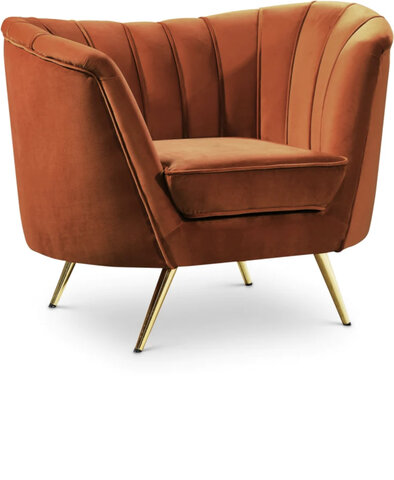 Seating - Amber Velvet Stella Lounge Chair