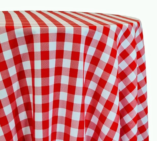 Picnic Polyester 120in Round Tablecloth Fits our 60in Round Tables to the floor