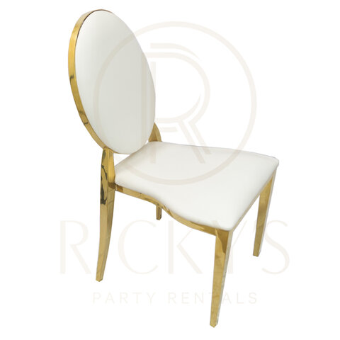 White & Gold Washington Chair