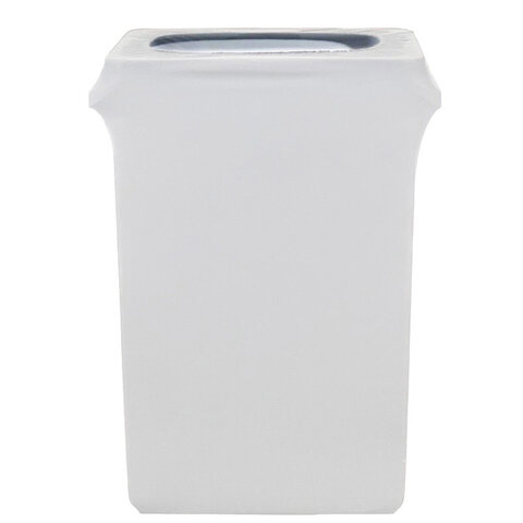 White Spandex 23 Gal Trash Can Cover