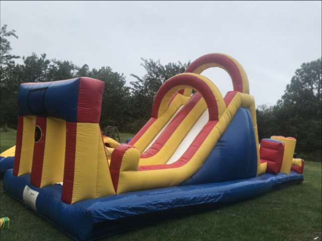 18 FT DUAL LN ROCK WALL AND SLIDE
