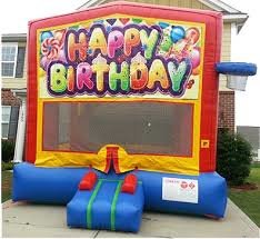 HAPPY BIRTHDAY YELLOW MODULAR BOUNCE 