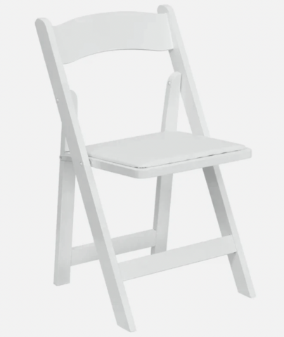 White Resin Folding Chair White Resin Folding Chair