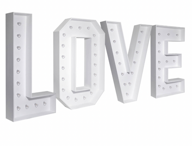 LOVE 4ft Marquee Letters LOVE 4ft Marquee Letters