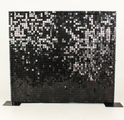 Black Shimmer Wall 8x8