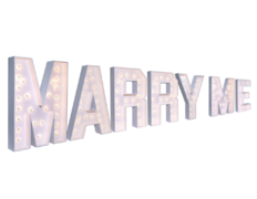 MARRY ME 4FT MARQUEE LETTERS