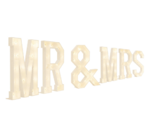 MR & MRS 4FT MARQUEE LETTERS