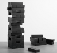 Giant Outdoor Black Jenga Game