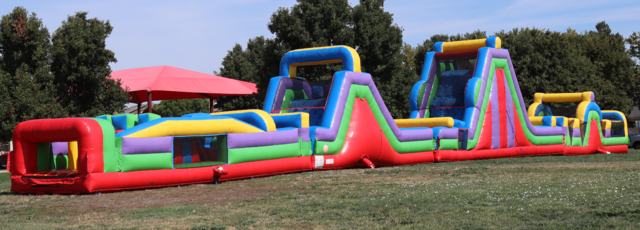 130ft Retro Giant 4 Piece Obstacle Course 130ft Retro Giant 4 Piece Obstacle Course